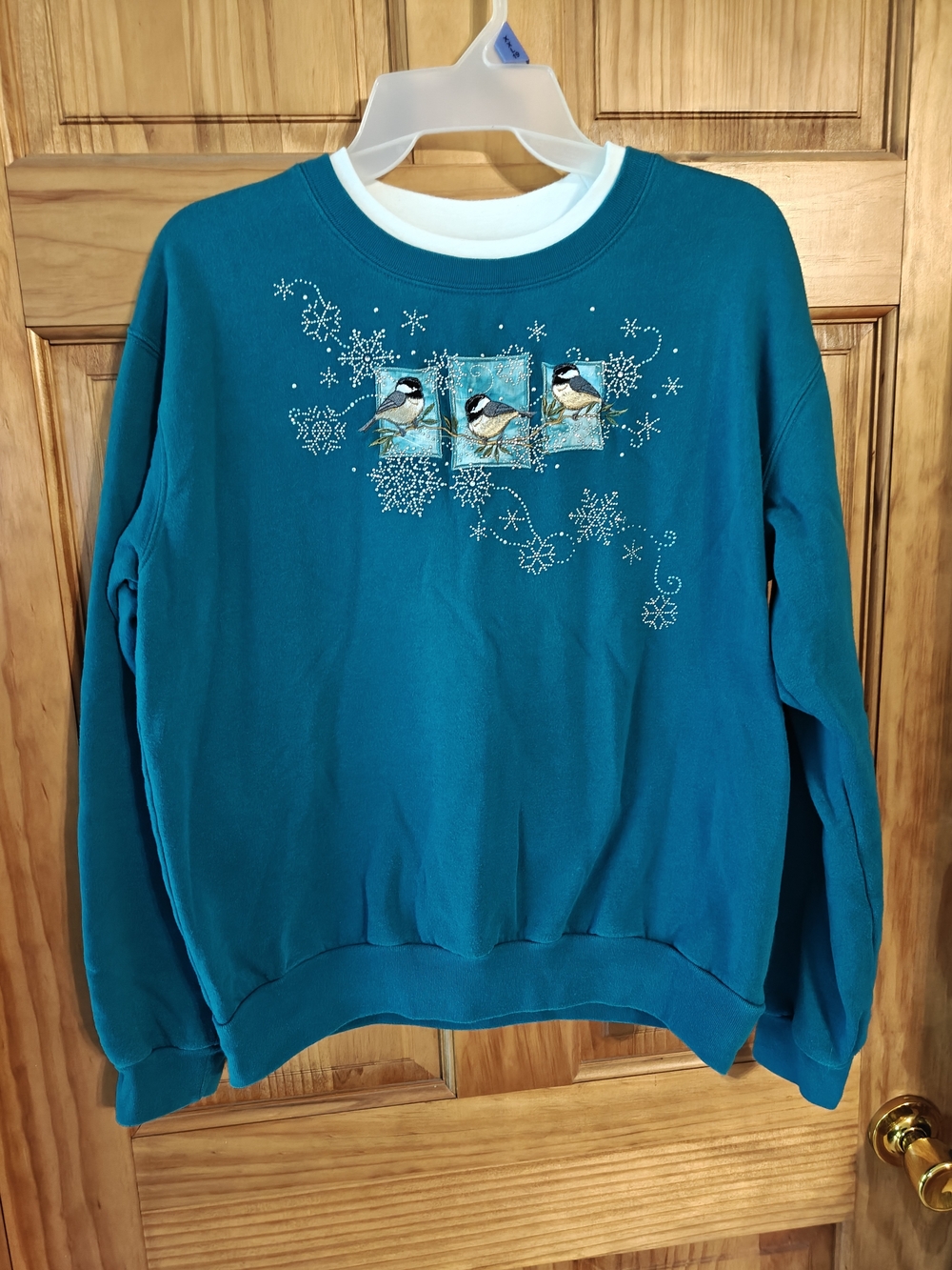 Teal Bird Grandma Crewneck Sweatshirt
